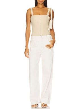 Good American Good Standard Baggy in Cloud White